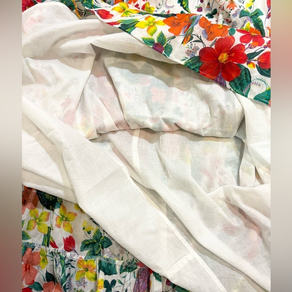 J. Crew Ruffle-front Maxi Dress In Ratti Island Botanical Print - Picture 12 of 16